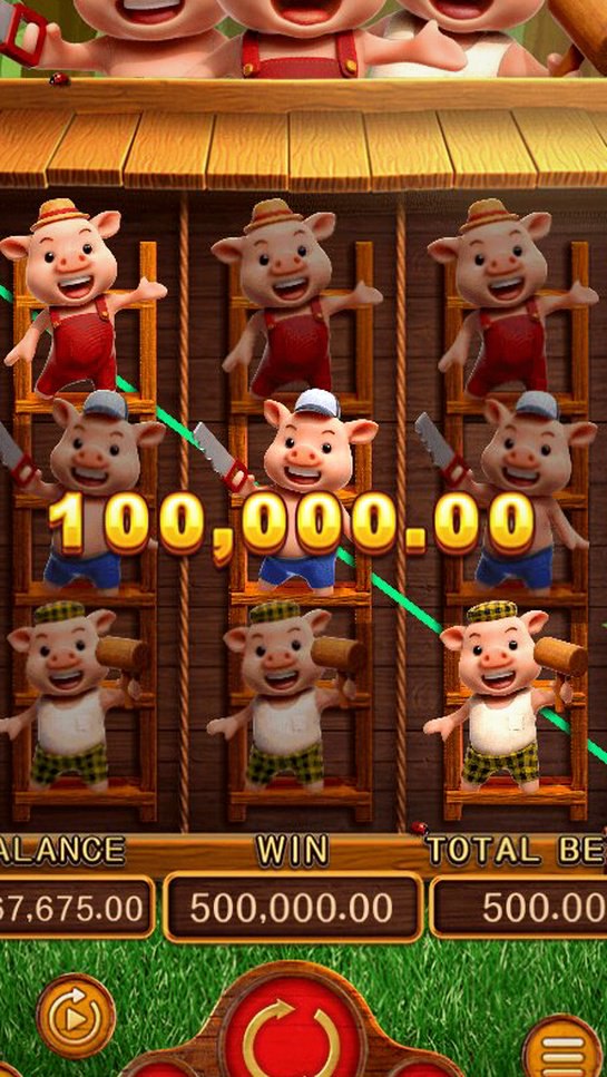 THREE LITTLE PIGS · Tampilan Aplikasi MAHJONGCUAN